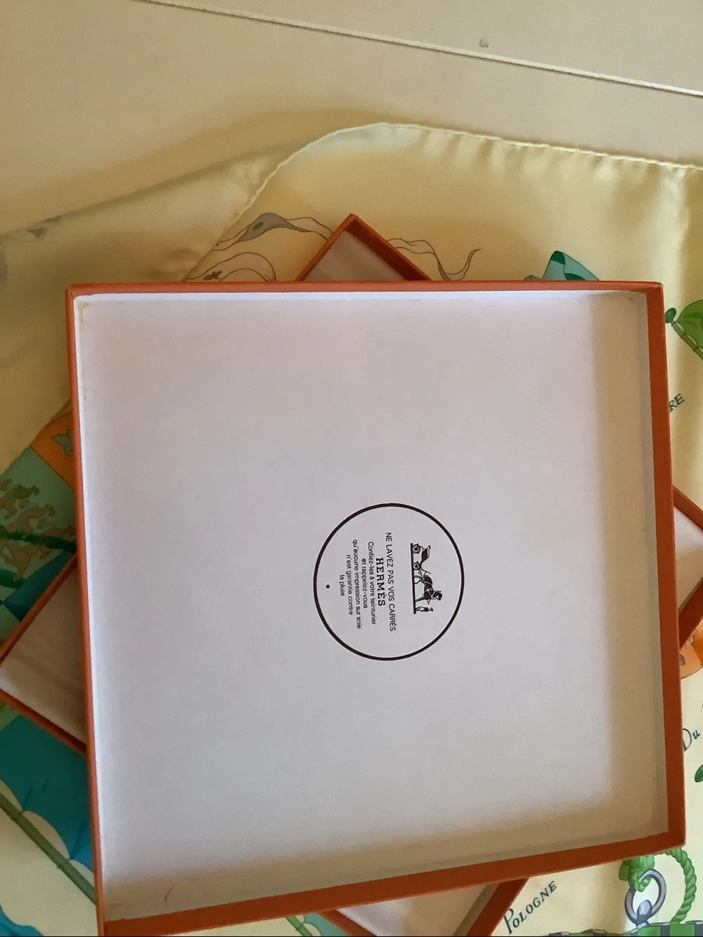 Hermes square silk